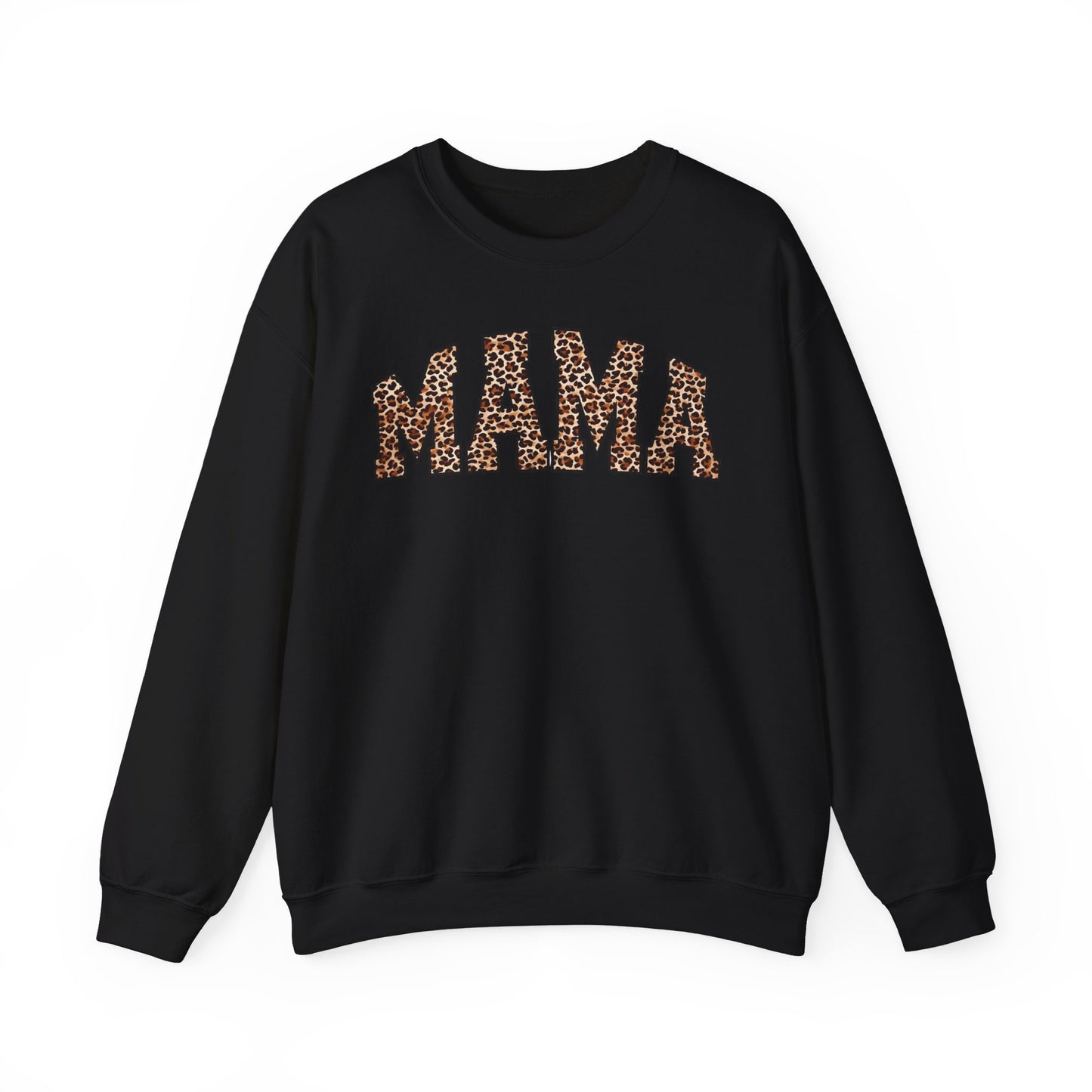 Mama Leopard Print Crewneck Sweatshirt - Unisex Heavy Blend™