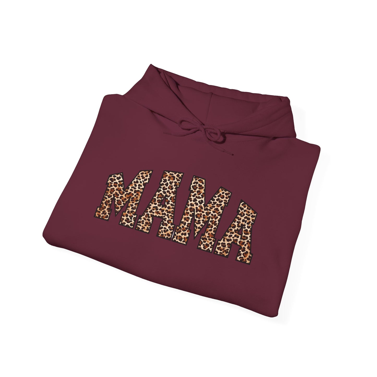 Mama Leopard Print Hoodie - Cozy Unisex Sweatshirt for Moms