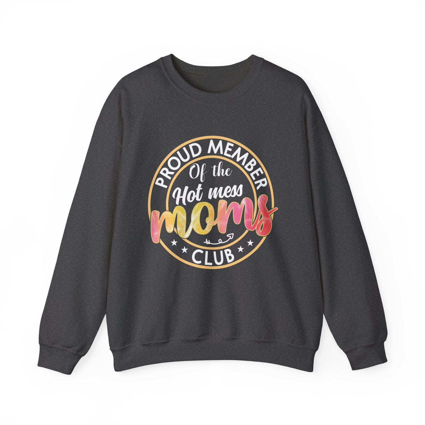 Moms Circle Crewneck Sweatshirt - Cozy Gift for Mothers, Perfect for Mother's Day, Family Gatherings, Casual Wear, Everyday Comfort
