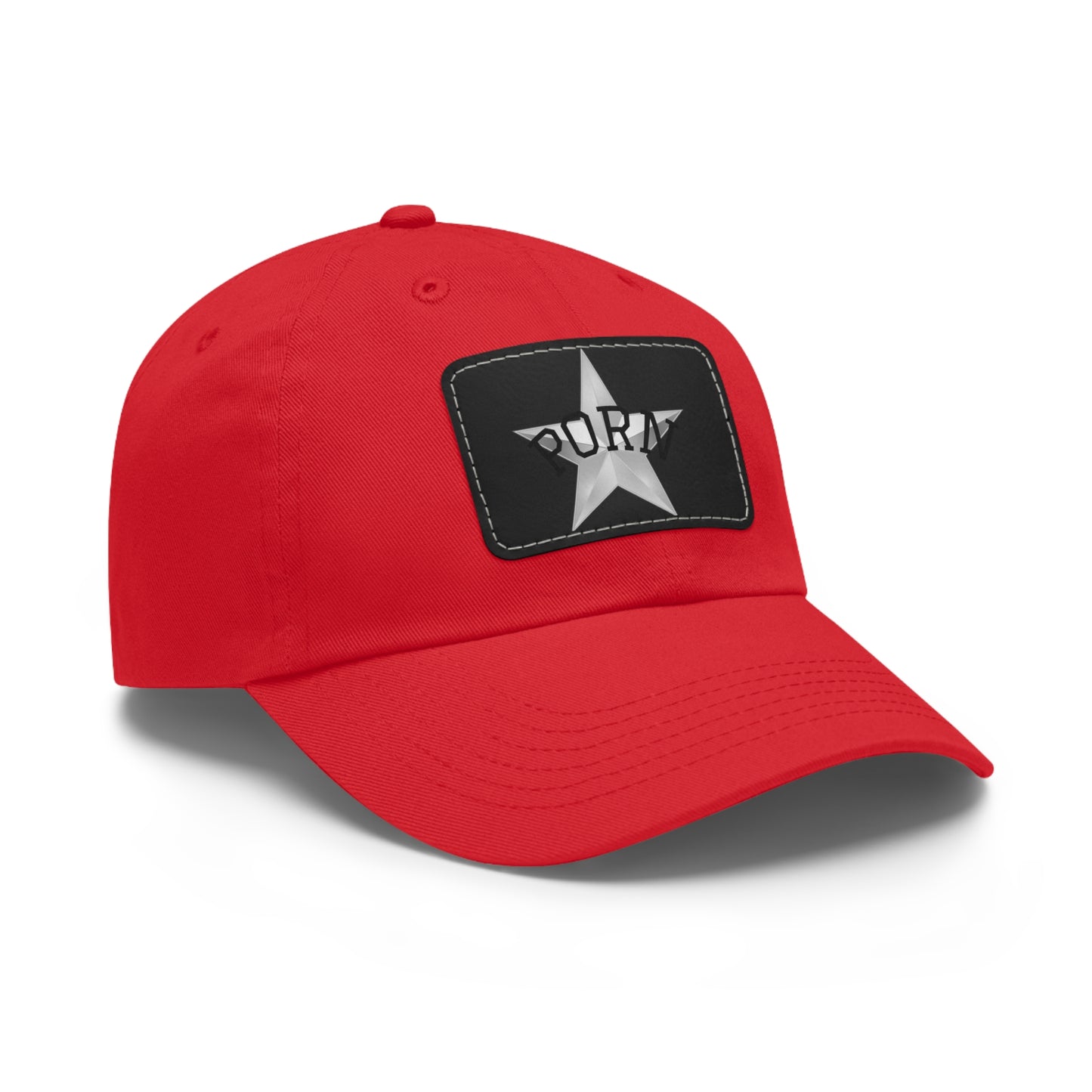 Stylish Dad Hat with Leather Patch, Casual Cap for Men, Summer Accessory, Fun Gift for Dads, Trendy Headwear. fun gifts for her, stylish womens hat