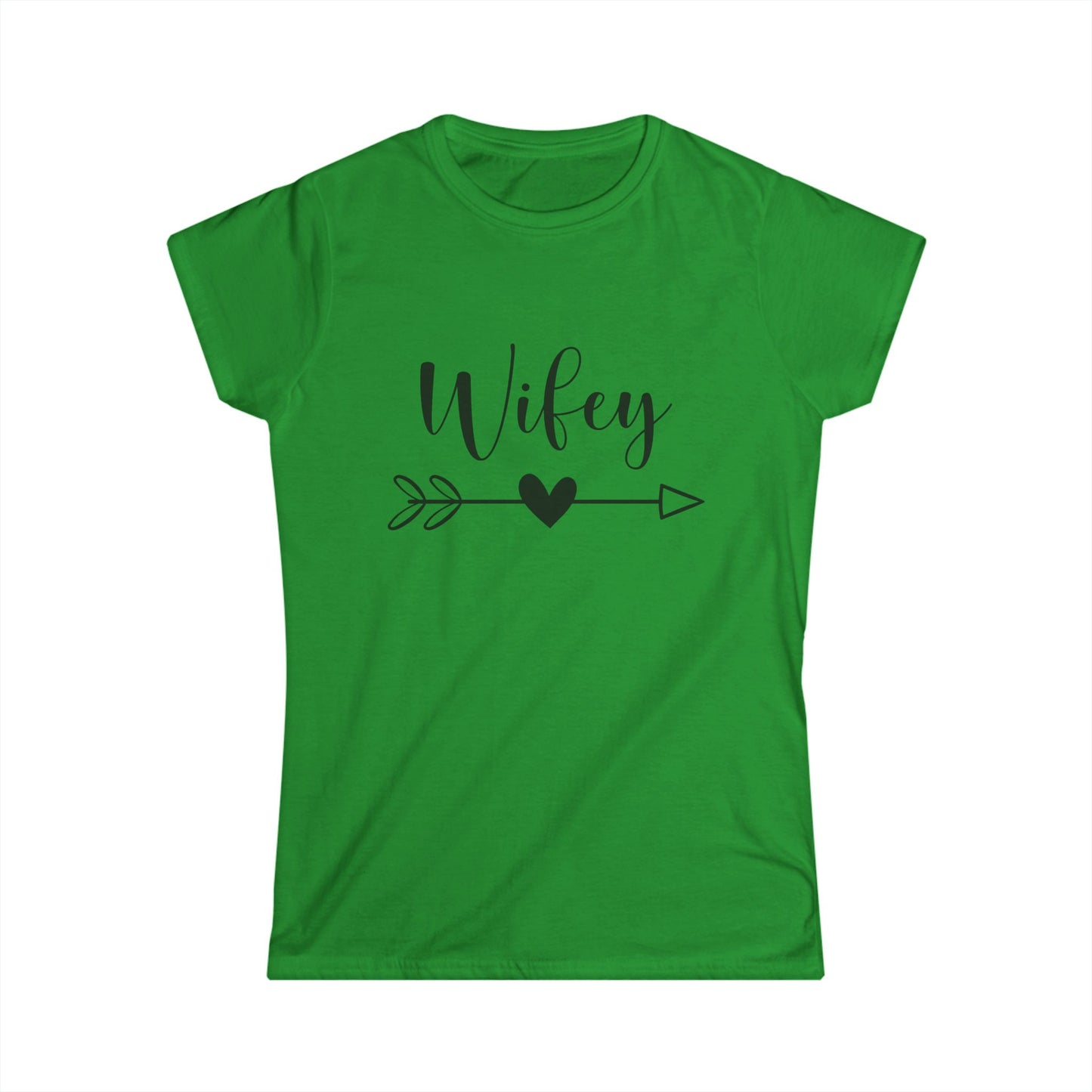 Wifey Softstyle Tee, Cute Gift for Newlyweds, Engagement, Bride, Bridal Shower, Couple Matching Tops