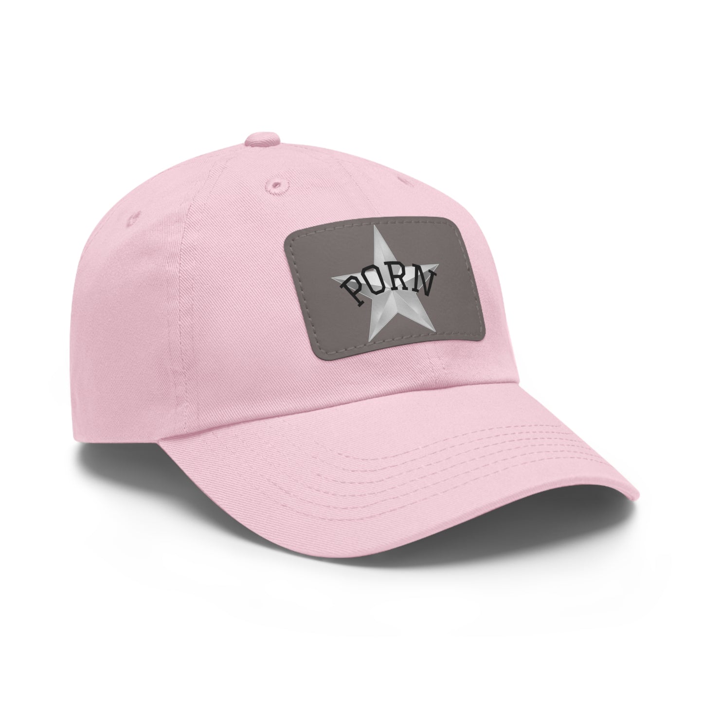 Stylish Dad Hat with Leather Patch, Casual Cap for Men, Summer Accessory, Fun Gift for Dads, Trendy Headwear. fun gifts for her, stylish womens hat