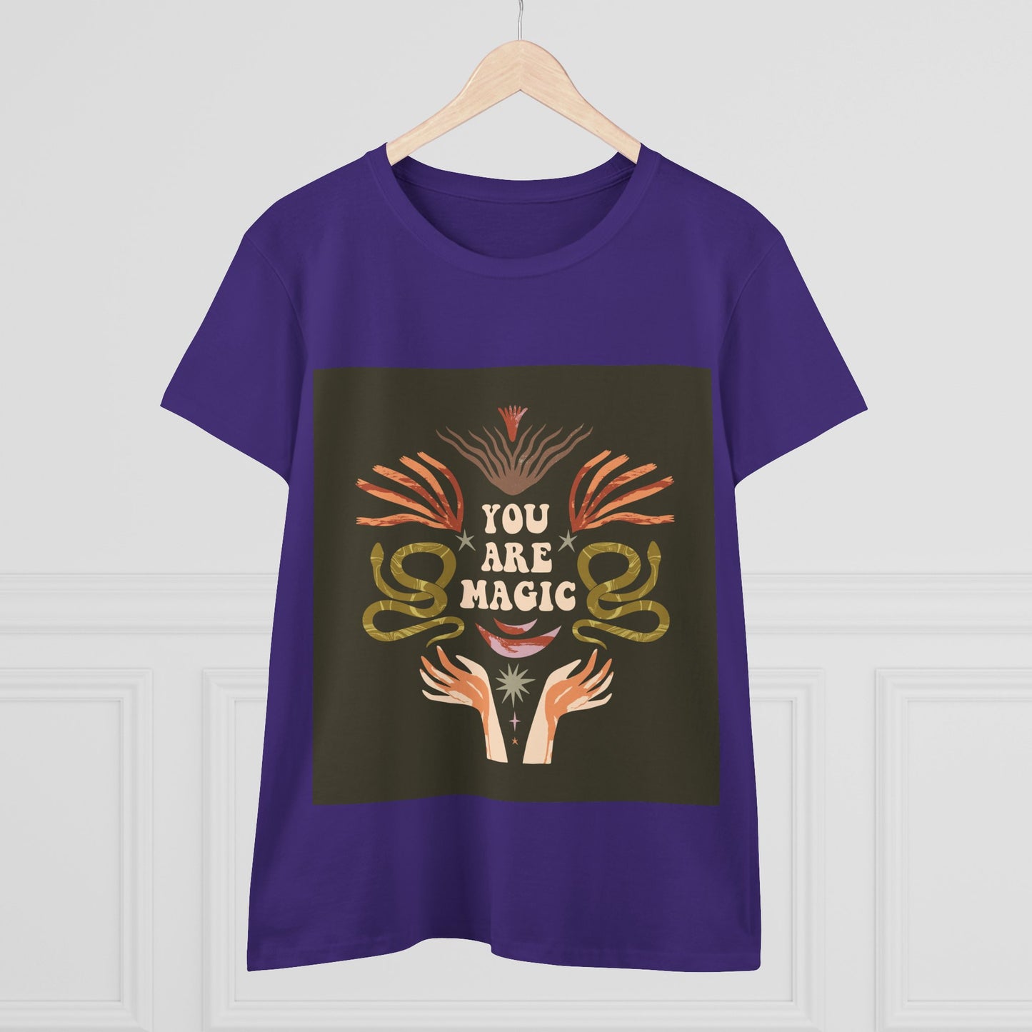You Are Magic Women's Midweight Cotton Tee, Inspirational T-Shirt, Gifts for Her, Positive Vibes Apparel, Unique Women's Fashion