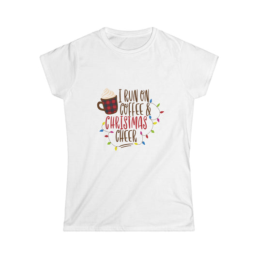 Holiday Coffee & Christmas Cheer Women's Softstyle Tee