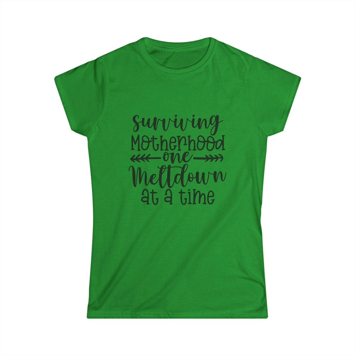 Funny Mom T-Shirt - Surviving Motherhood One Meltdown at a Time
