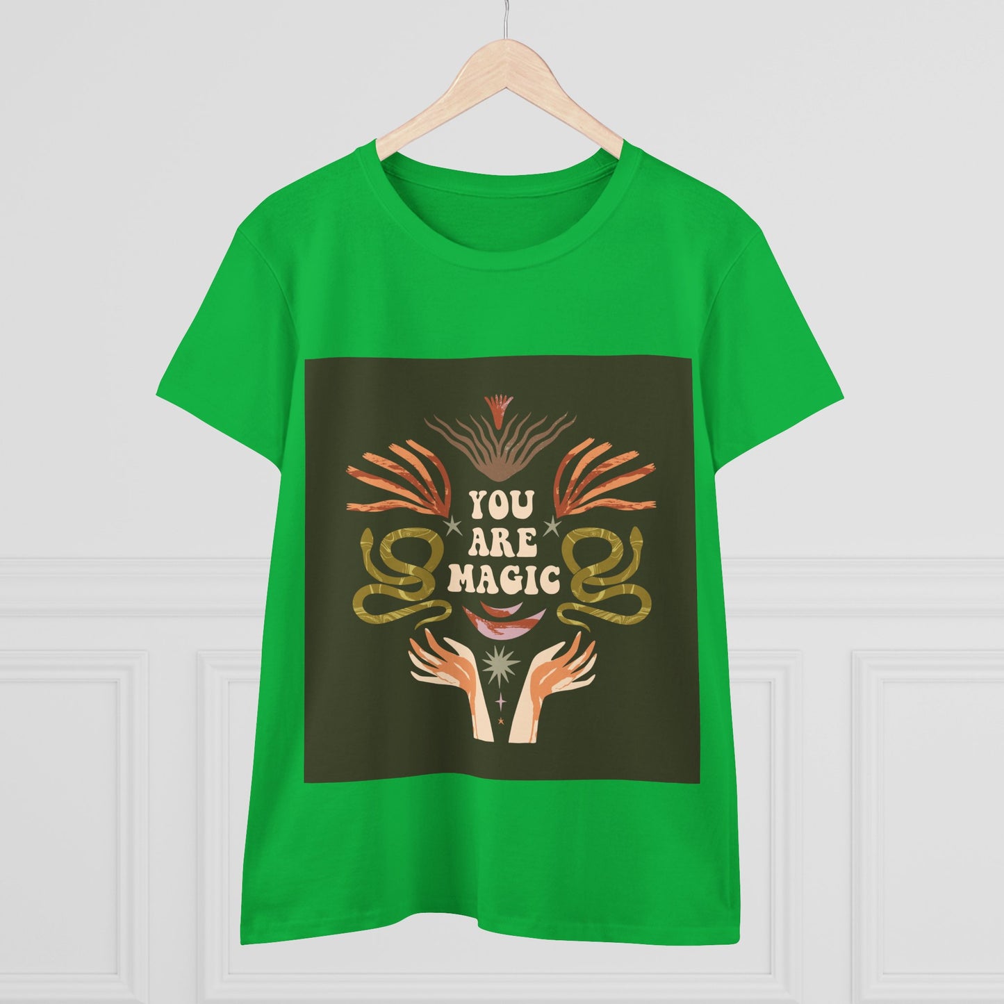 You Are Magic Women's Midweight Cotton Tee, Inspirational T-Shirt, Gifts for Her, Positive Vibes Apparel, Unique Women's Fashion
