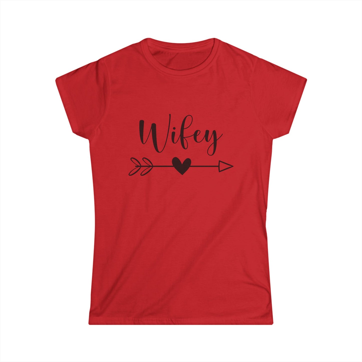 Wifey Softstyle Tee, Cute Gift for Newlyweds, Engagement, Bride, Bridal Shower, Couple Matching Tops