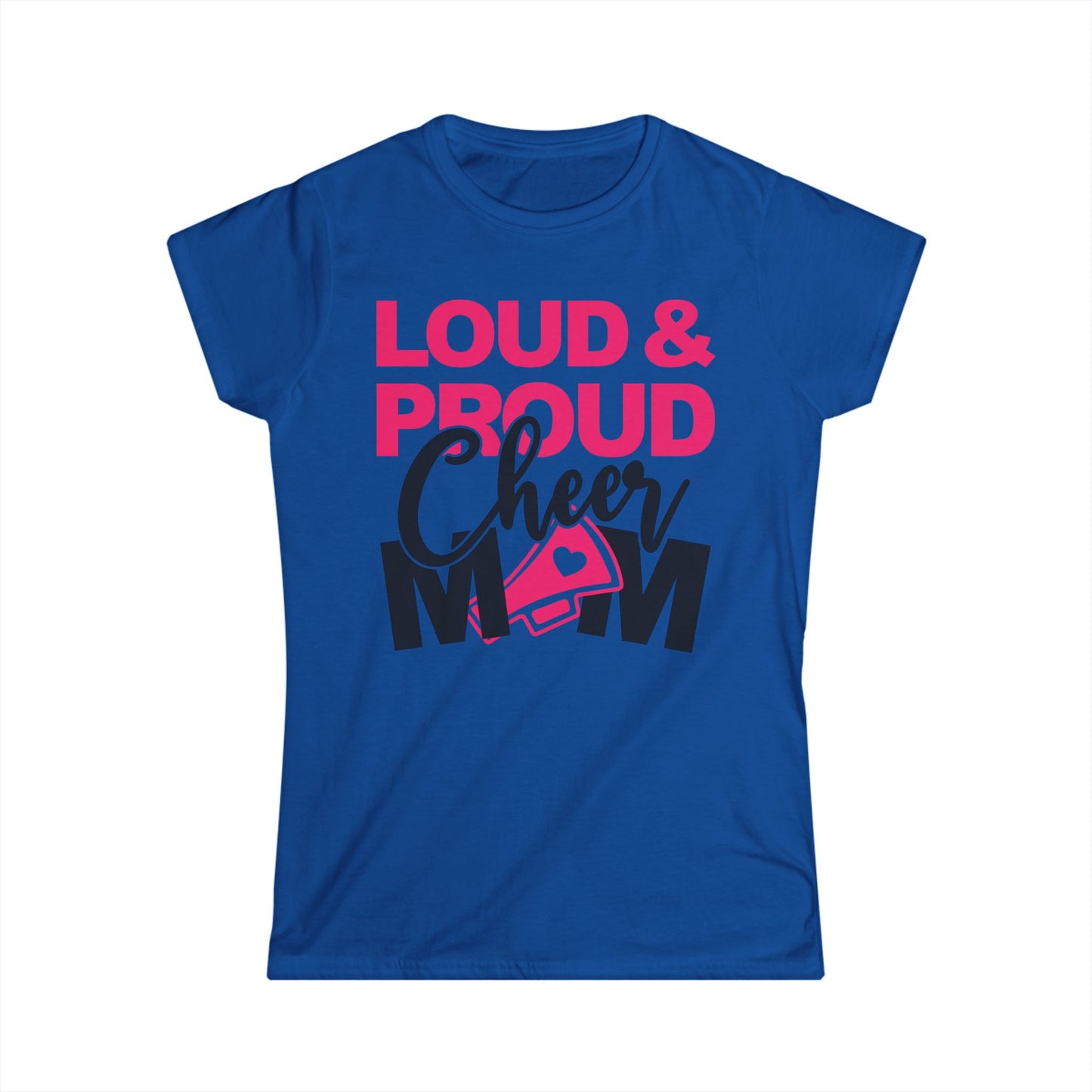 Loud & Proud Cheer Mom Tee | Cheerleading Gift, Sports Apparel, Mother's Day Gift, Team Spirit Shirt, Comfortable Casual Wear