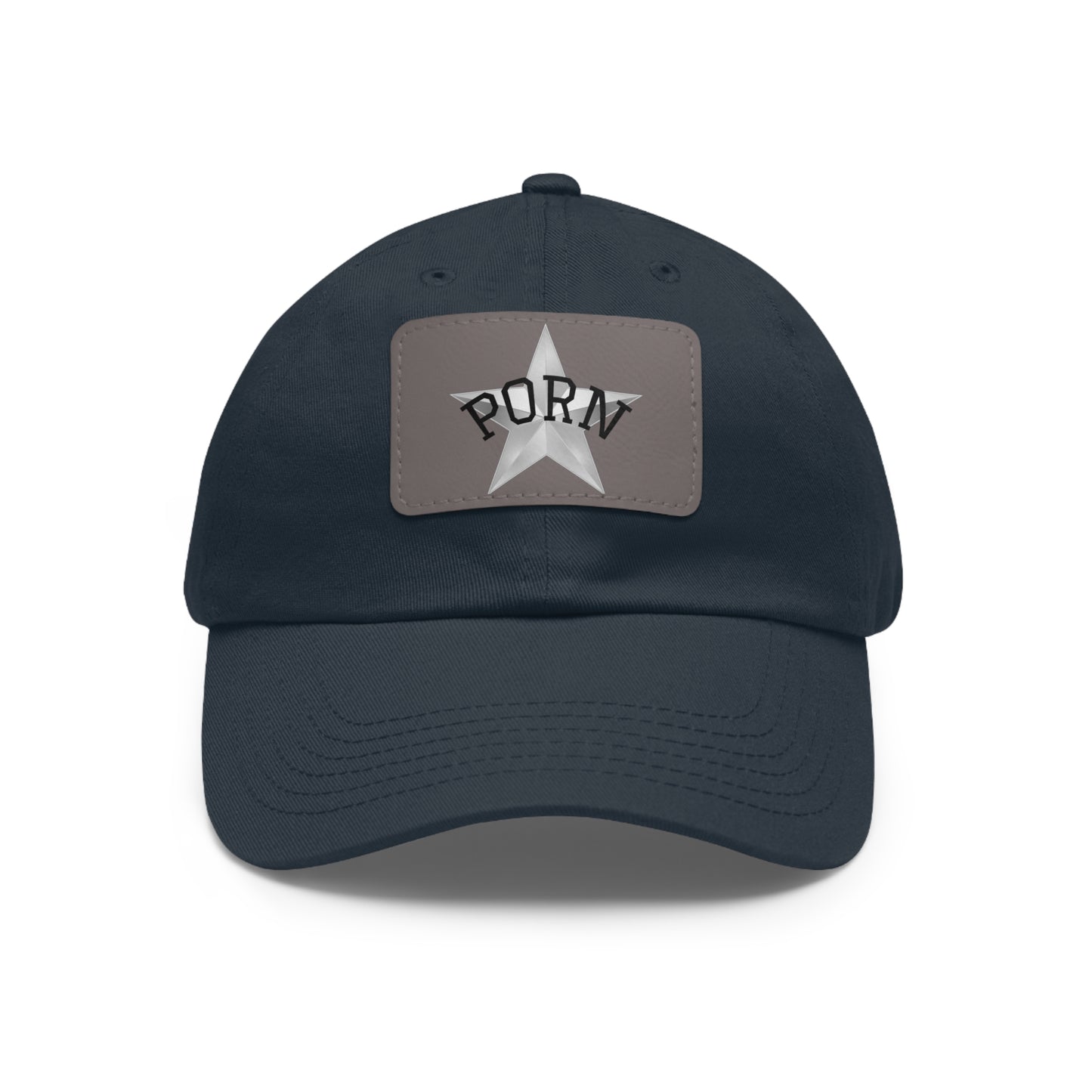 Stylish Dad Hat with Leather Patch, Casual Cap for Men, Summer Accessory, Fun Gift for Dads, Trendy Headwear. fun gifts for her, stylish womens hat