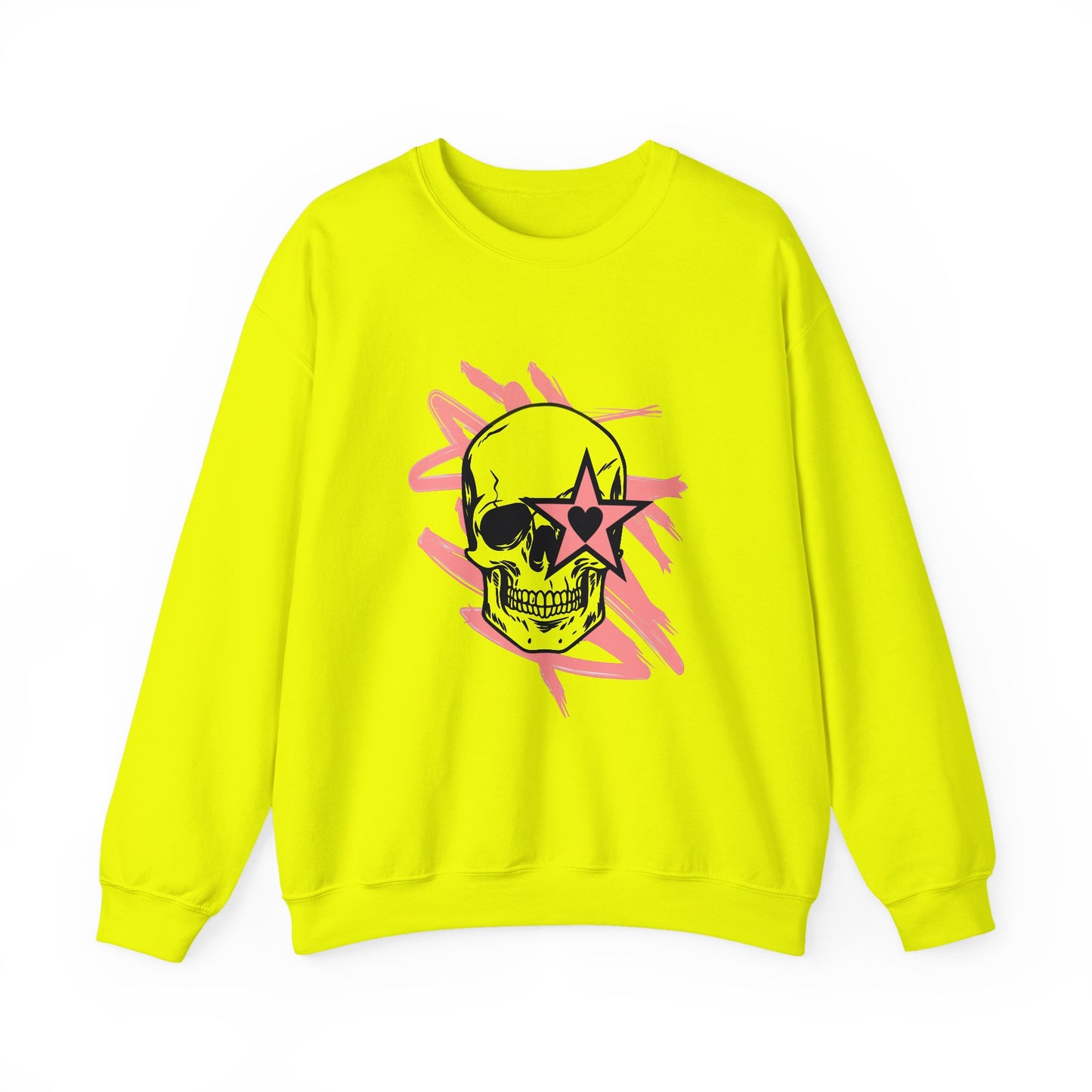 Edgy Skull Graphic Crewneck Sweatshirt - Unisex Heavy Blend™