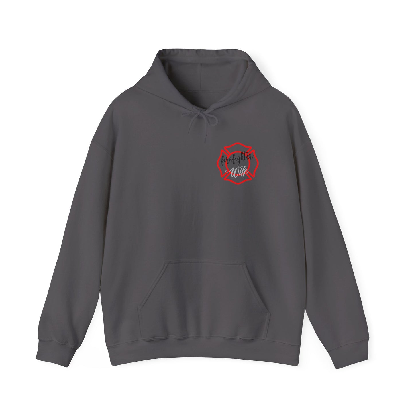Firefighter Wife Hooded Sweatshirt - Unisex Heavy Blend with Uplifting Design