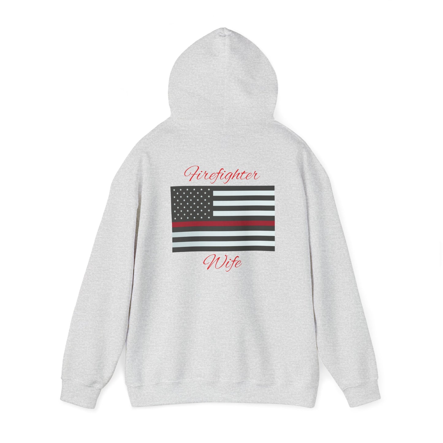 Firefighter Wife Hooded Sweatshirt - Unisex Heavy Blend™ - Support & Honor