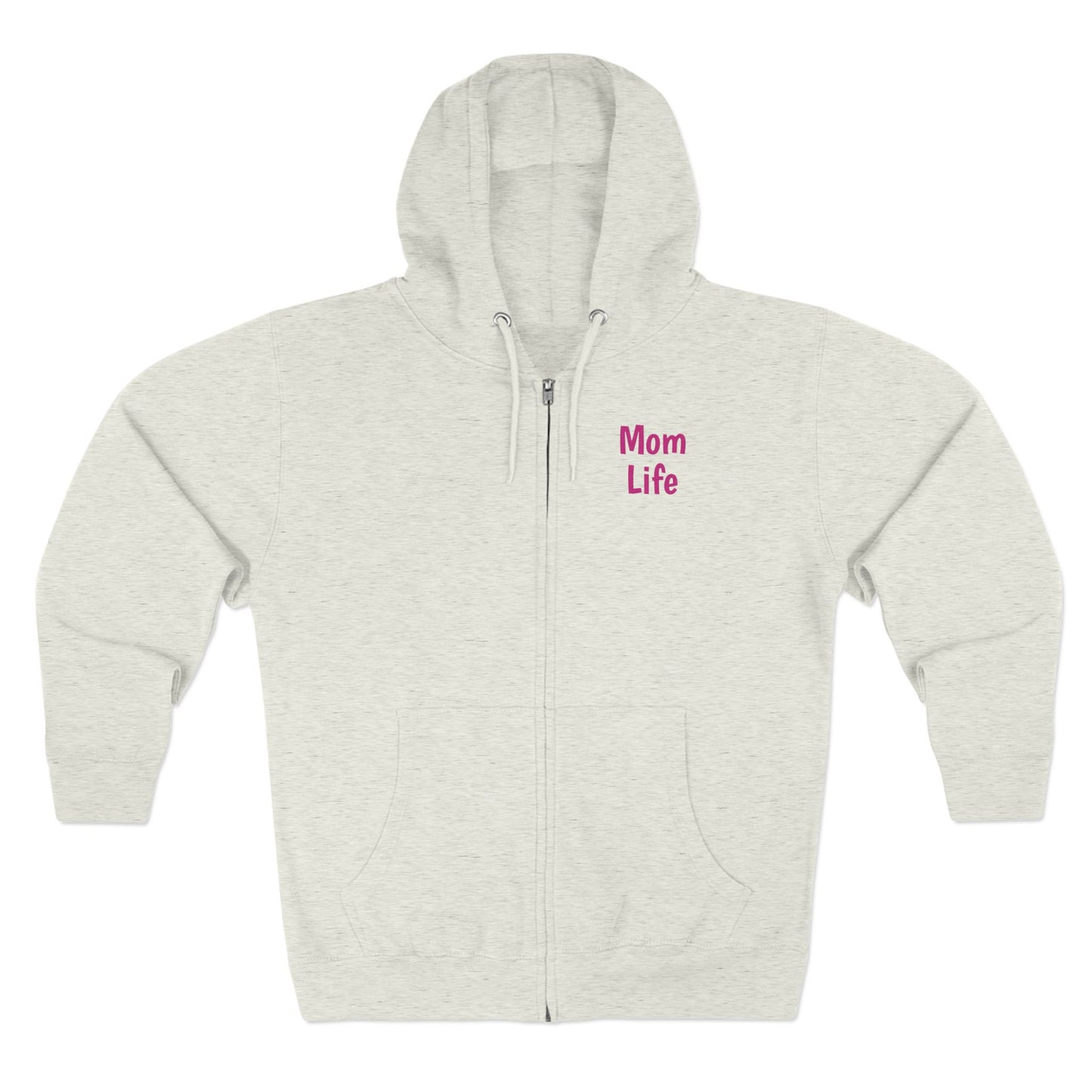 Mom Life Floral Unisex Zip Hoodie - Cozy Casual Wear for Moms
