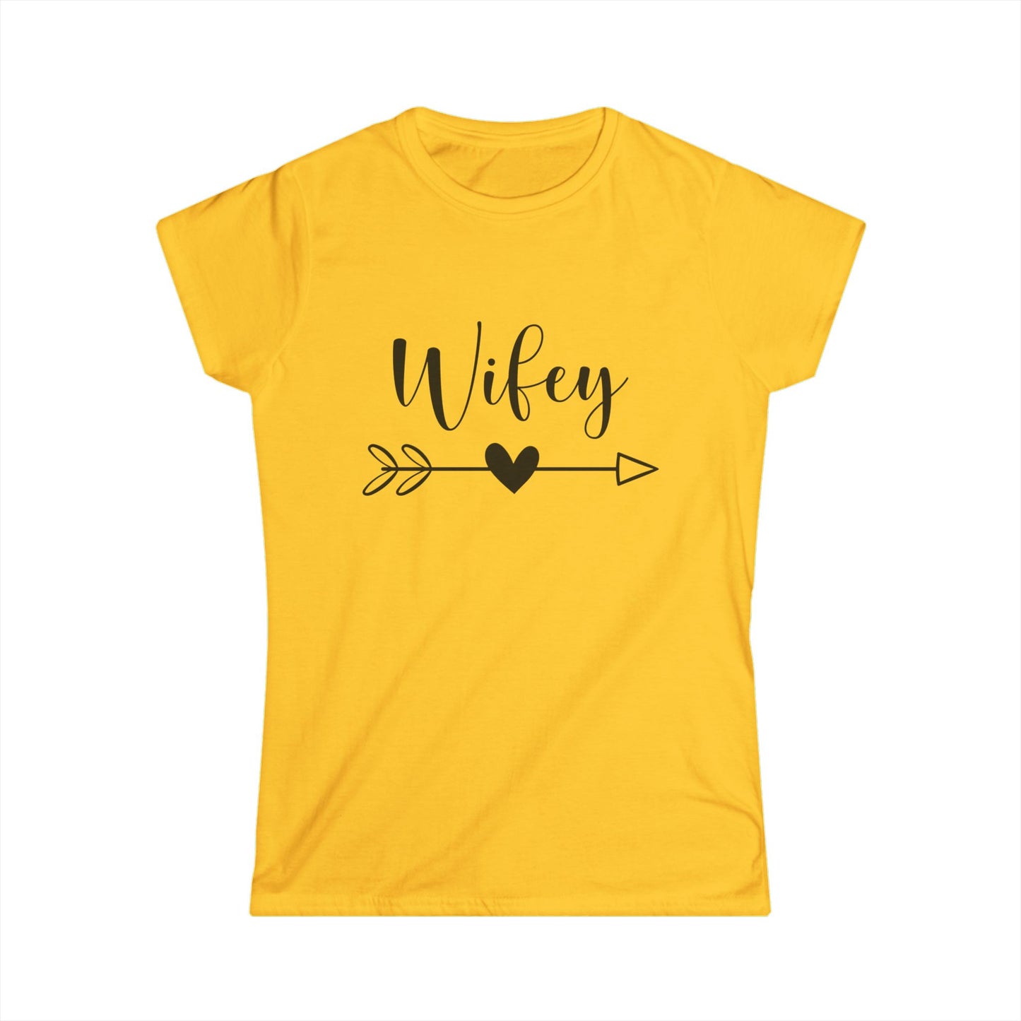 Wifey Softstyle Tee, Cute Gift for Newlyweds, Engagement, Bride, Bridal Shower, Couple Matching Tops
