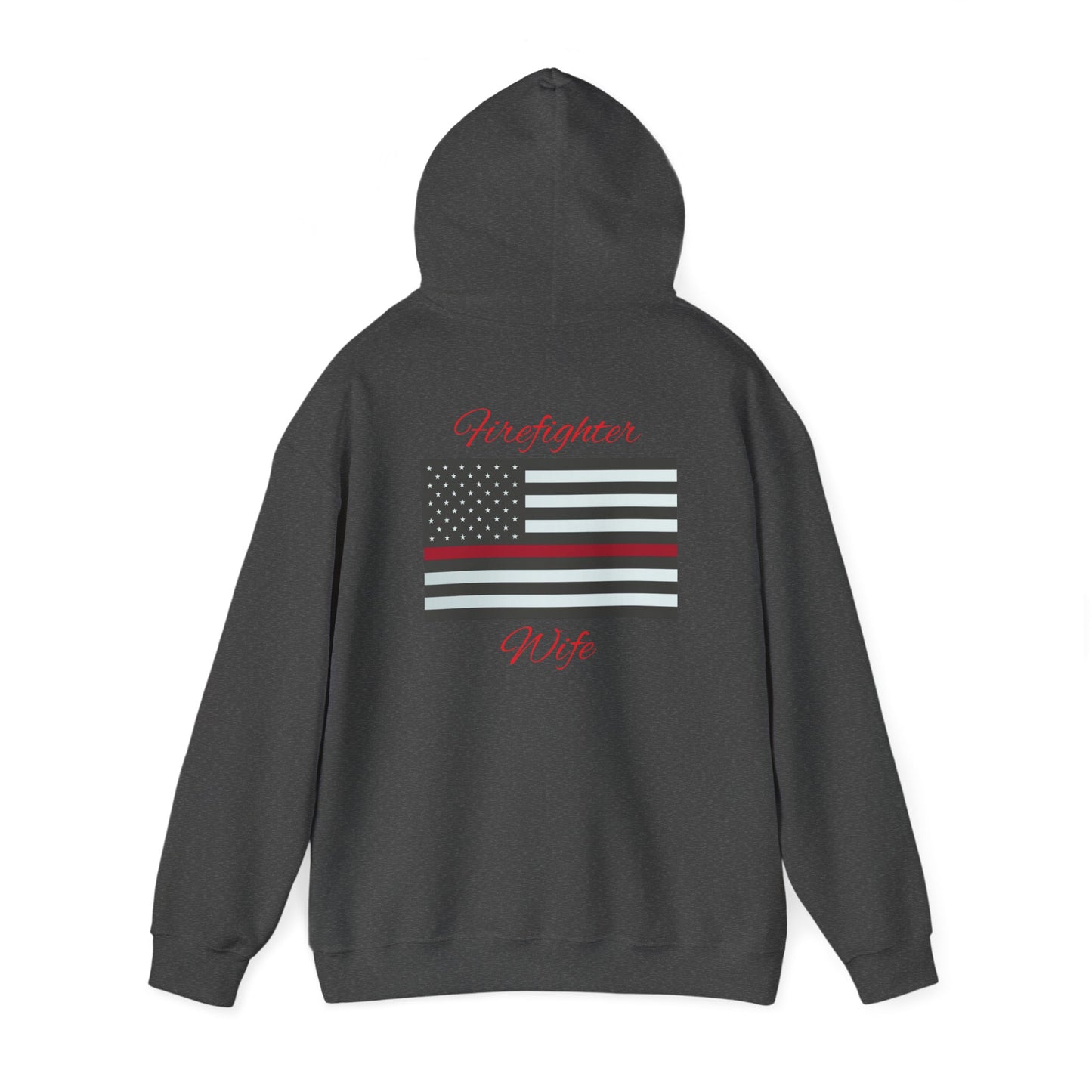 Firefighter Wife Hooded Sweatshirt - Unisex Heavy Blend™ - Support & Honor