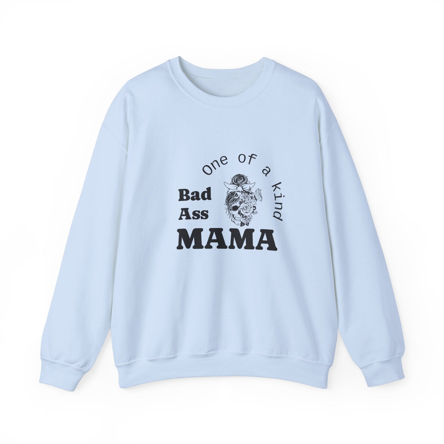 Bad Ass Mama Crewneck Sweatshirt - Unisex Heavy Blend