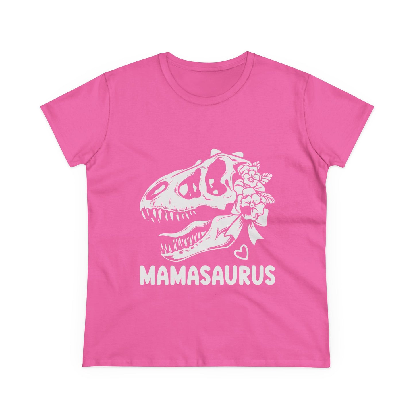 Mamasaurus Graphic Tee - Fun Women's Midweight Cotton T-Shirt