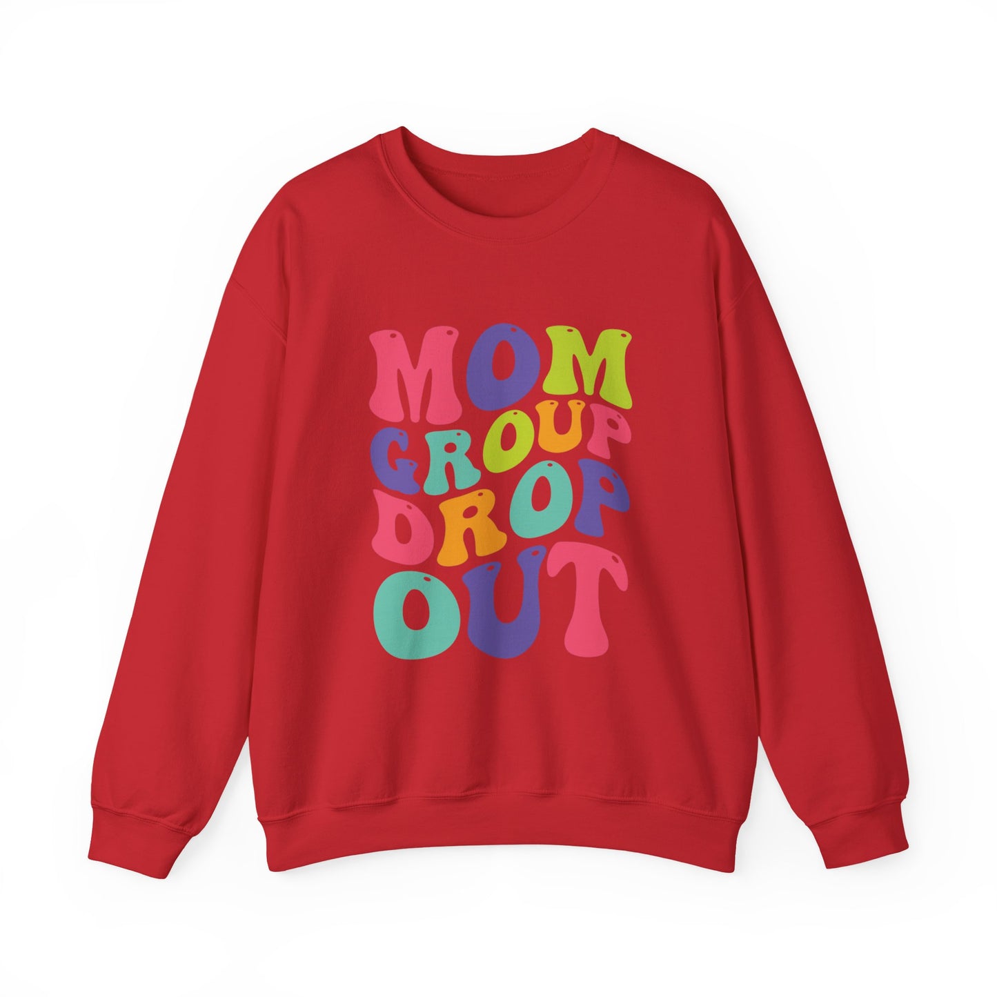Vibrant Mom Group Dropout Sweatshirt, Cozy Crewneck, Perfect for Moms, Gift for Mother's Day, Casual Wear, Fun Family Gatherings