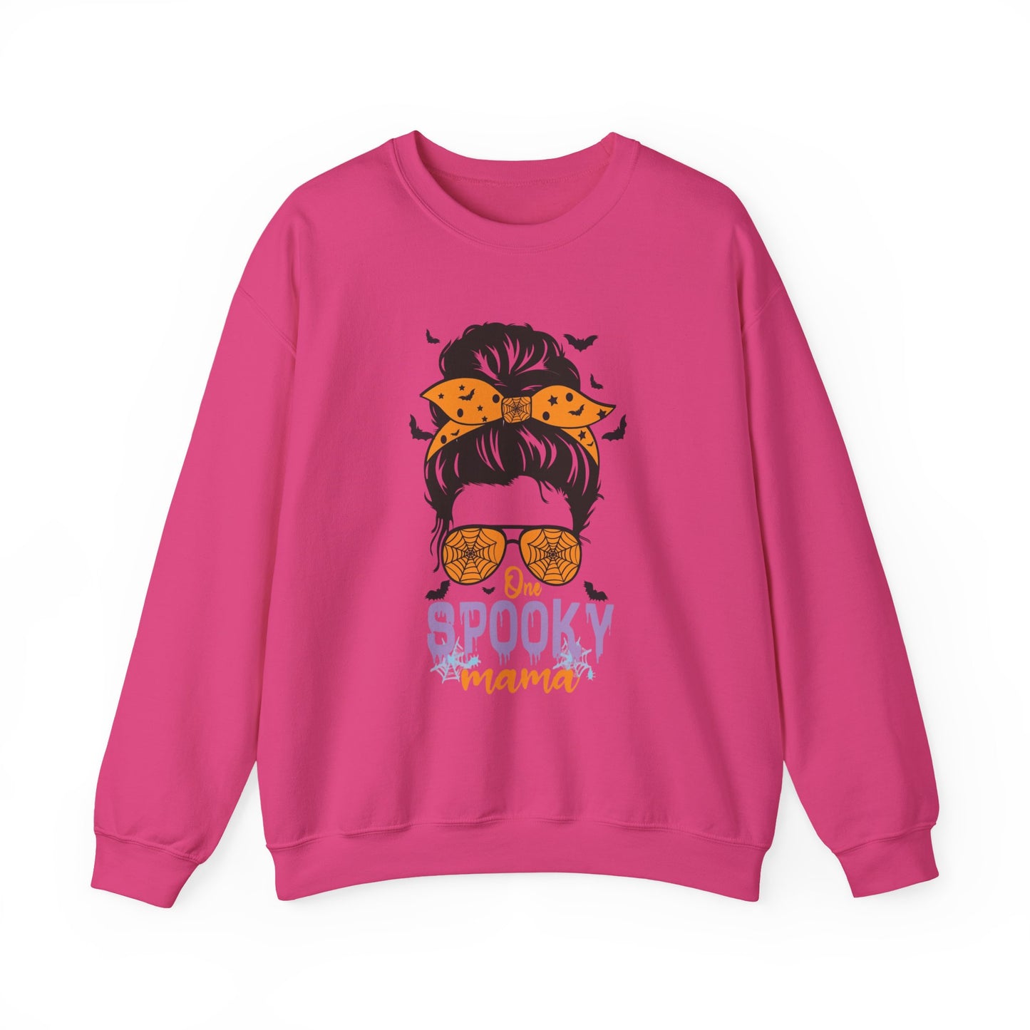 Spooky Mama Crewneck Sweatshirt, Halloween Sweatshirt, Cozy Fall Apparel, Gift for Moms, Trendy Halloween Outfit