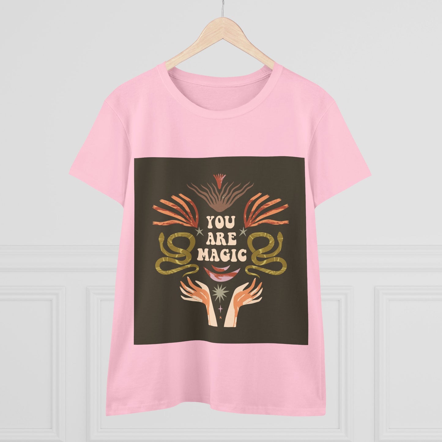 You Are Magic Women's Midweight Cotton Tee, Inspirational T-Shirt, Gifts for Her, Positive Vibes Apparel, Unique Women's Fashion