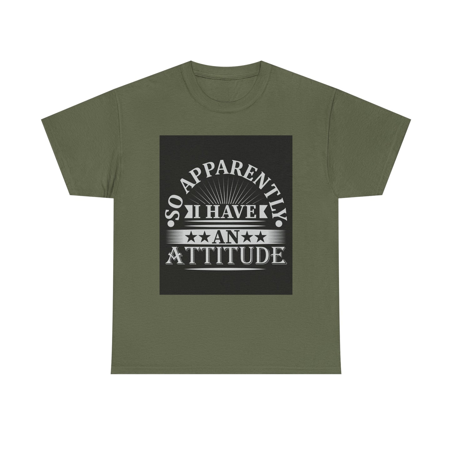Attitude Statement Tee - Unisex Heavy Cotton Shirt, Casual Wear, Gift for Friends, Everyday Comfort, Fun Attitude Apparel