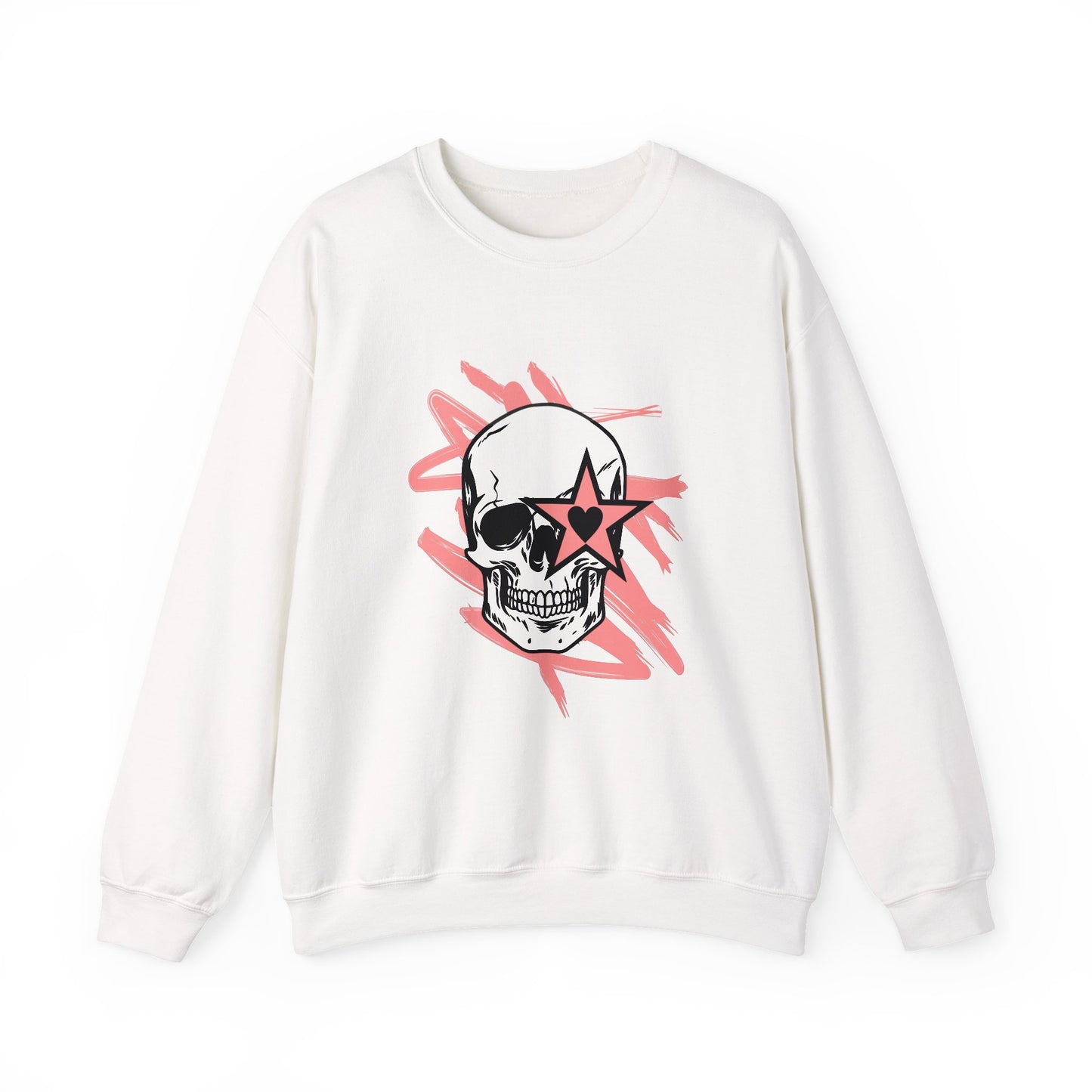 Edgy Skull Graphic Crewneck Sweatshirt - Unisex Heavy Blend™