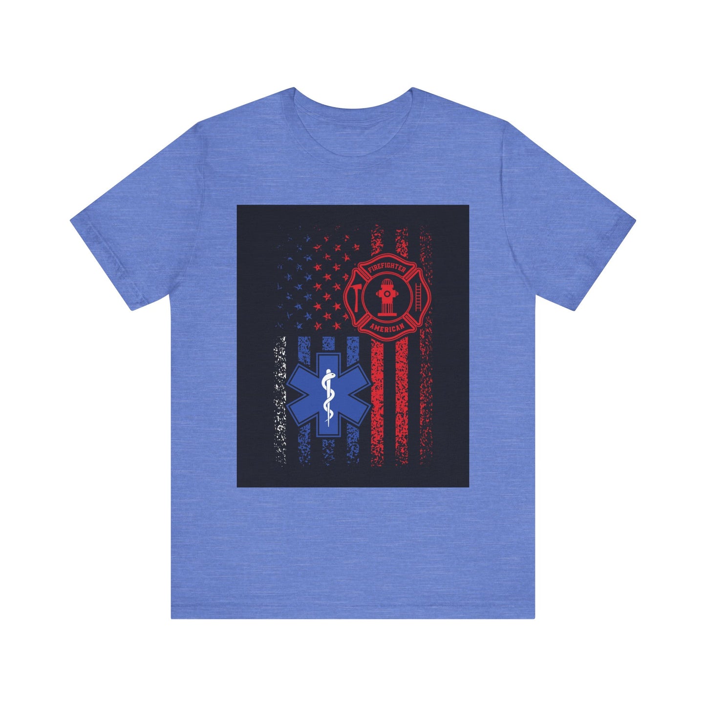 Patriotic First Responder Tee - Support Firefighters & EMTs