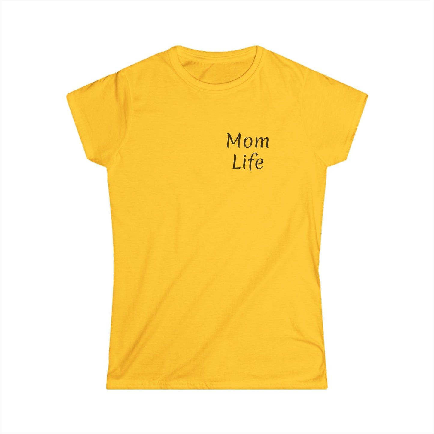 Mom Life Women's Softstyle Tee - Cute Graphic Tee for Mothers