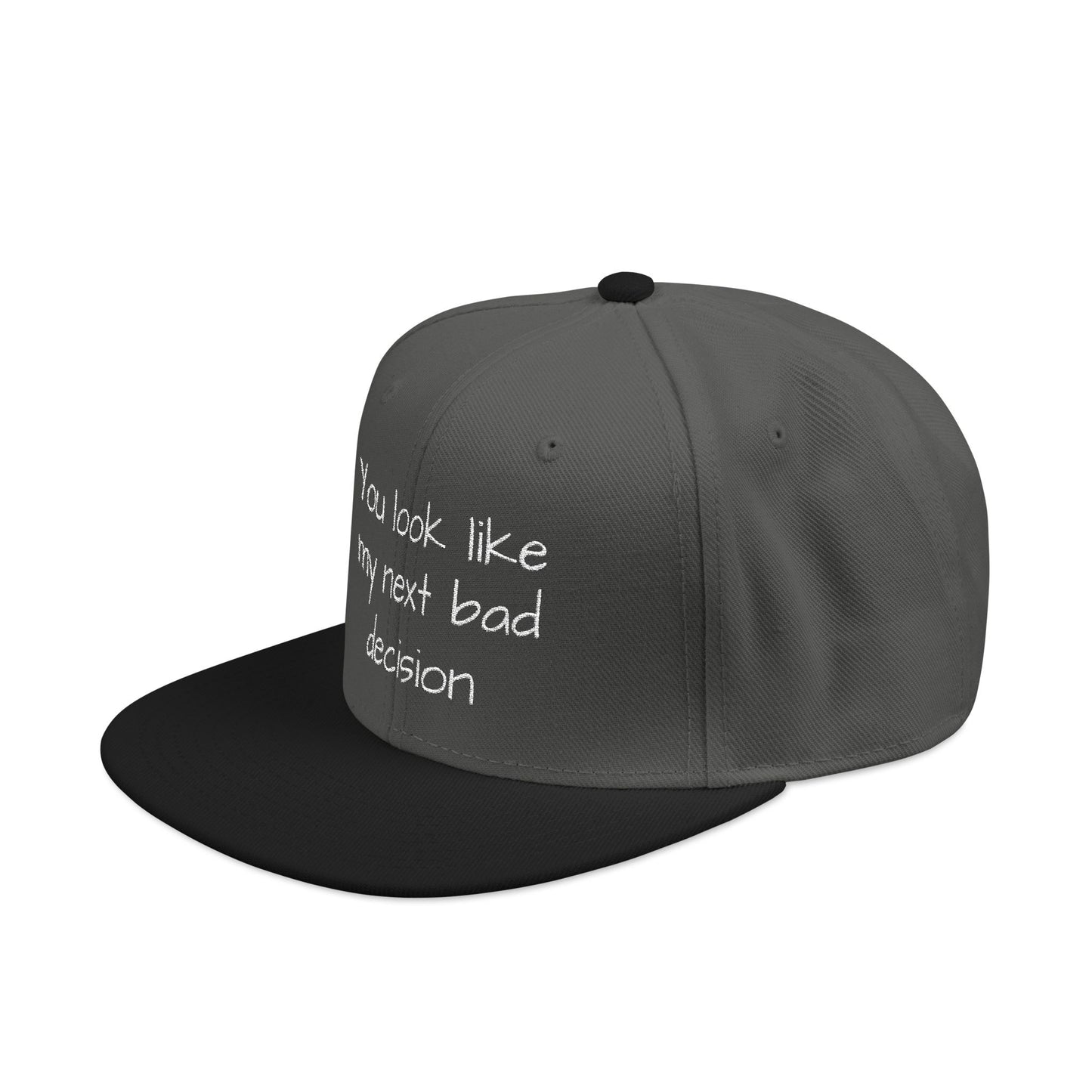 Snapback Hat - Embroidered Cap, Trendy Hat, Streetwear Accessory, Gift for Him, Stylish Headwear, funny hat