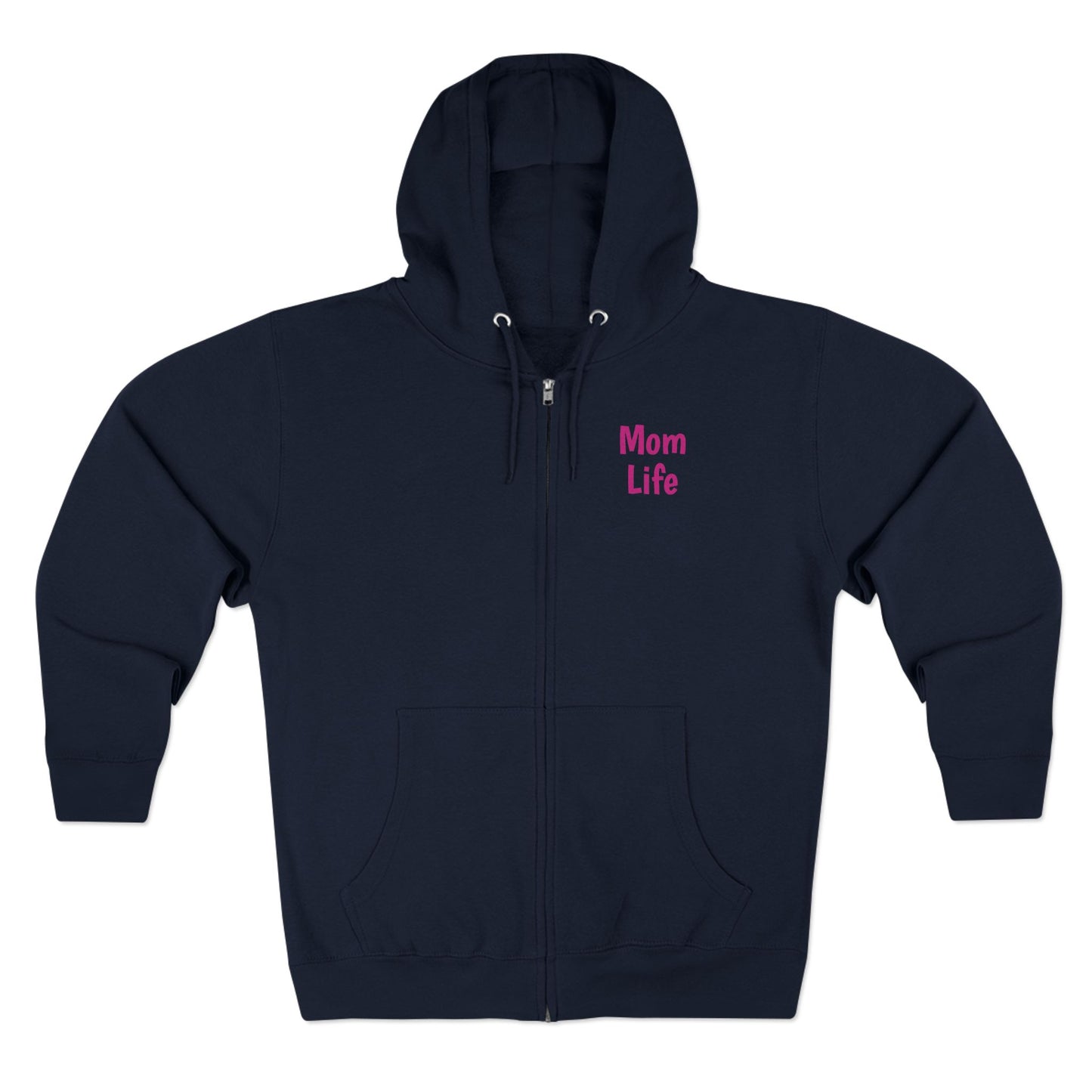 Mom Life Floral Unisex Zip Hoodie - Cozy Casual Wear for Moms
