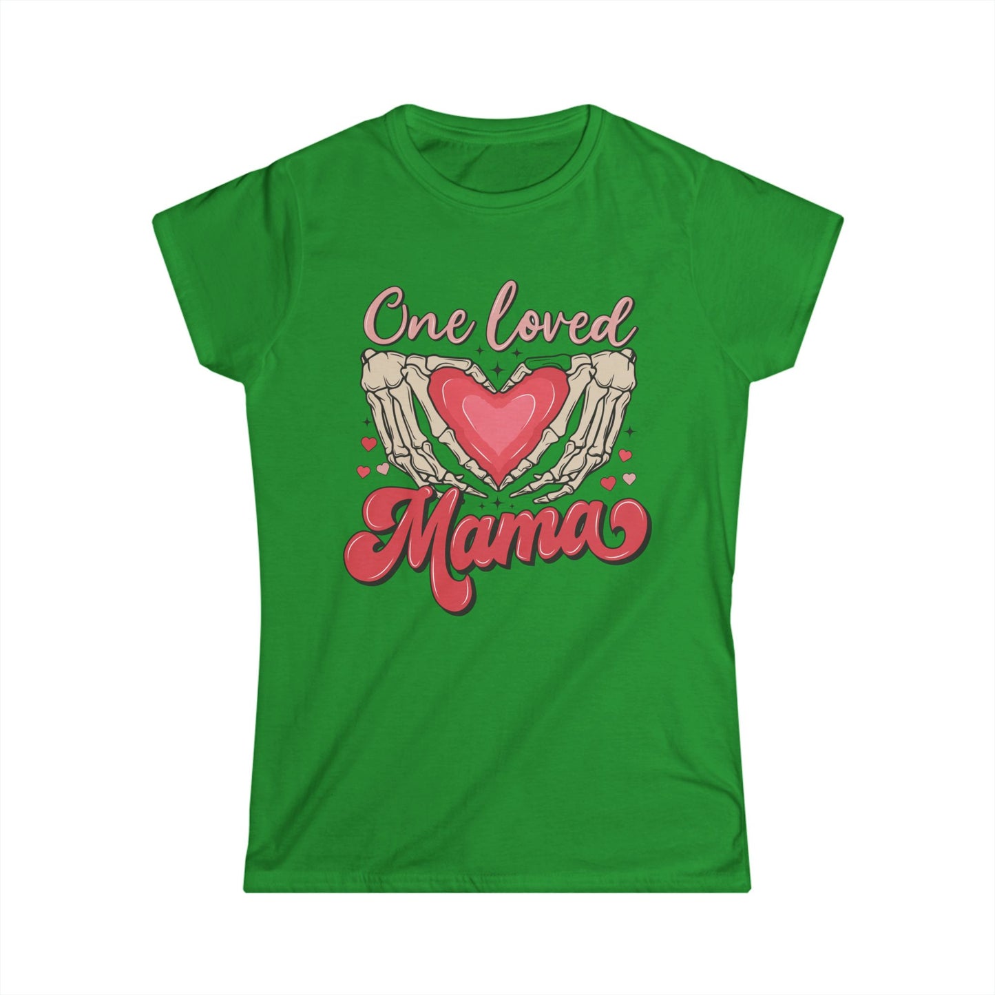 One Loved Mama Softstyle Tee - Cute Heart Graphic for Moms