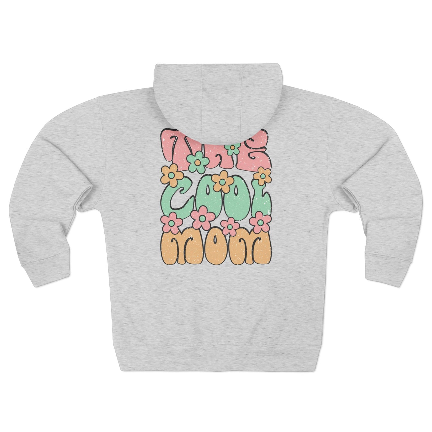 Mom Life Floral Unisex Zip Hoodie - Cozy Casual Wear for Moms