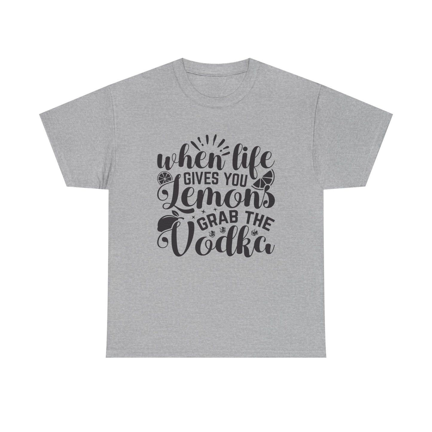 Funny Lemon Vodka Unisex Heavy Cotton Tee