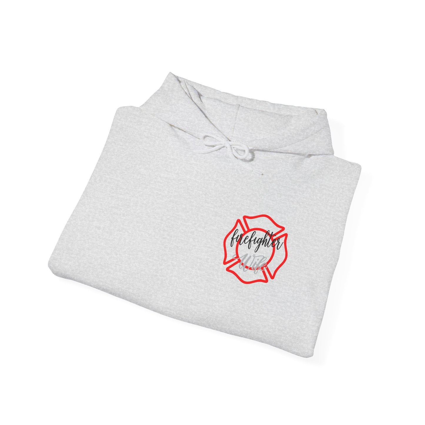 Firefighter Wife Hooded Sweatshirt - Unisex Heavy Blend with Uplifting Design