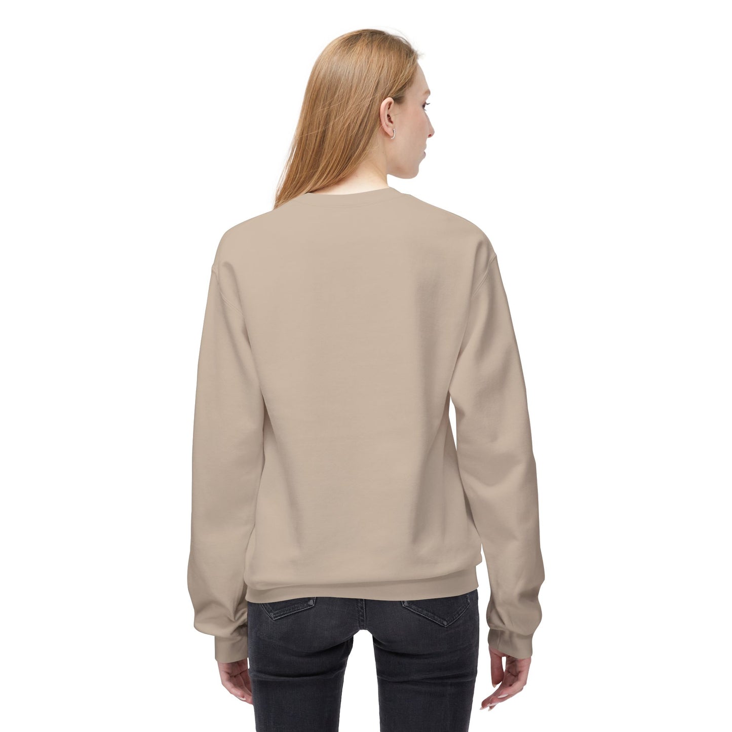 Boho-Inspired Fleece Crewneck Sweatshirt - "I Put the Boo in Boogie"