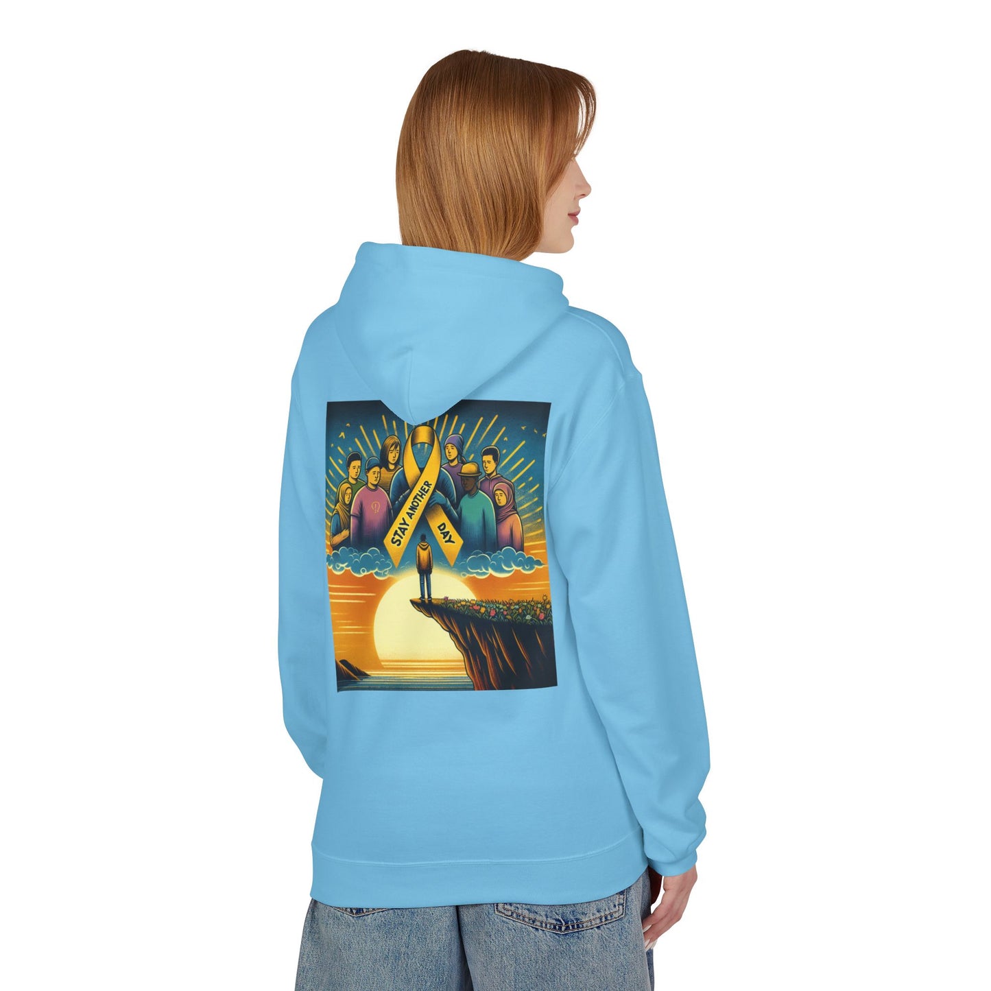 Stay Another Day Hoodie, Inspirational Fleece Sweatshirt, Unisex Gift, Motivational Apparel, Casual Hoodie for Everyday Wear