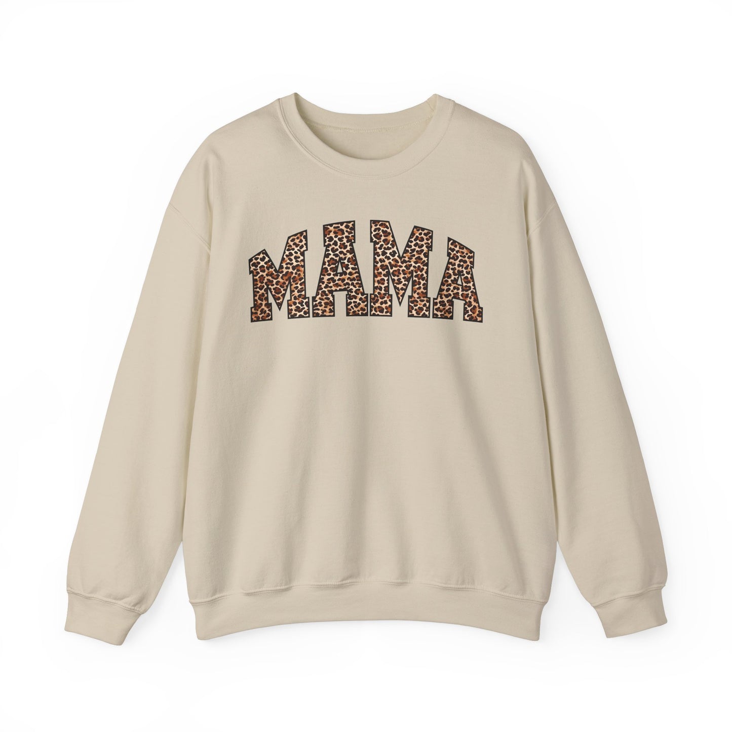 Mama Leopard Print Crewneck Sweatshirt - Unisex Heavy Blend™