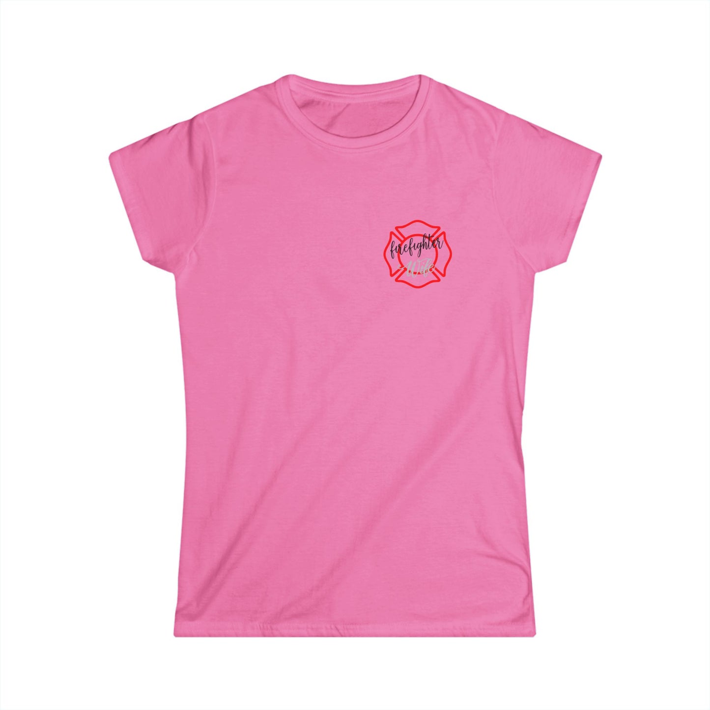 Firefighter Wife Women's Softstyle Tee - Support Your Hero