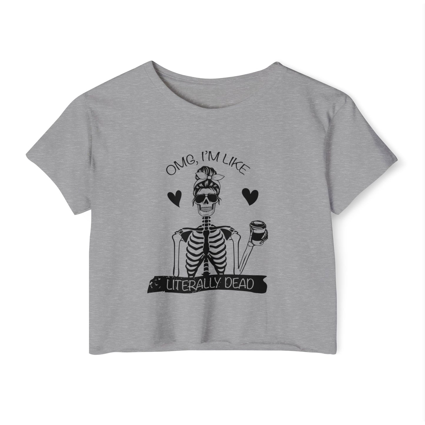 Women's Festival Crop Top, Fun Summer Tee, Halloween Party Shirt, Trendy Graphic Top, Casual Weekend Outfit