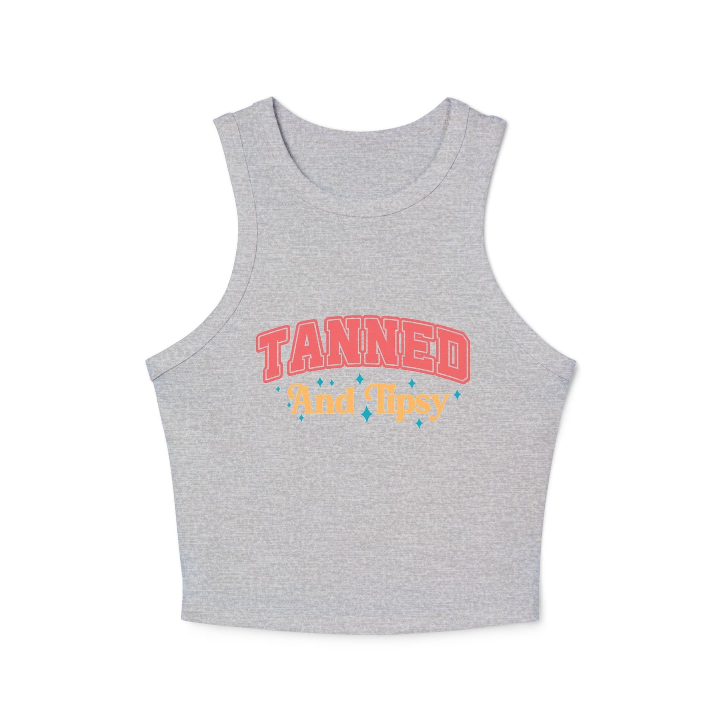 Tanned and Tipsy Tank Top, Summer Beachwear, Cute Summer Outfit, Gift for Her, Pool Party Essential, Vacation Top, Fun Graphic Tee