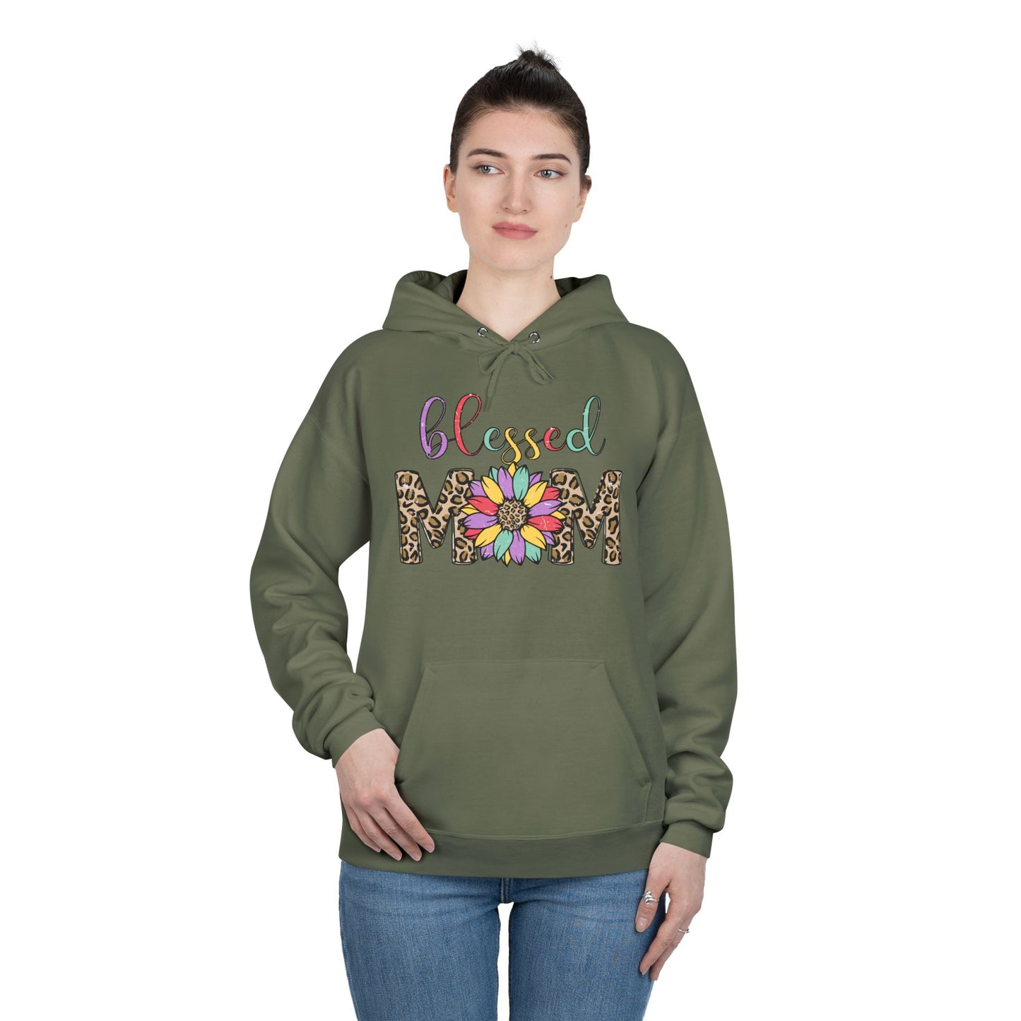 Blessed Mom Eco-Friendly Pullover Hoodie