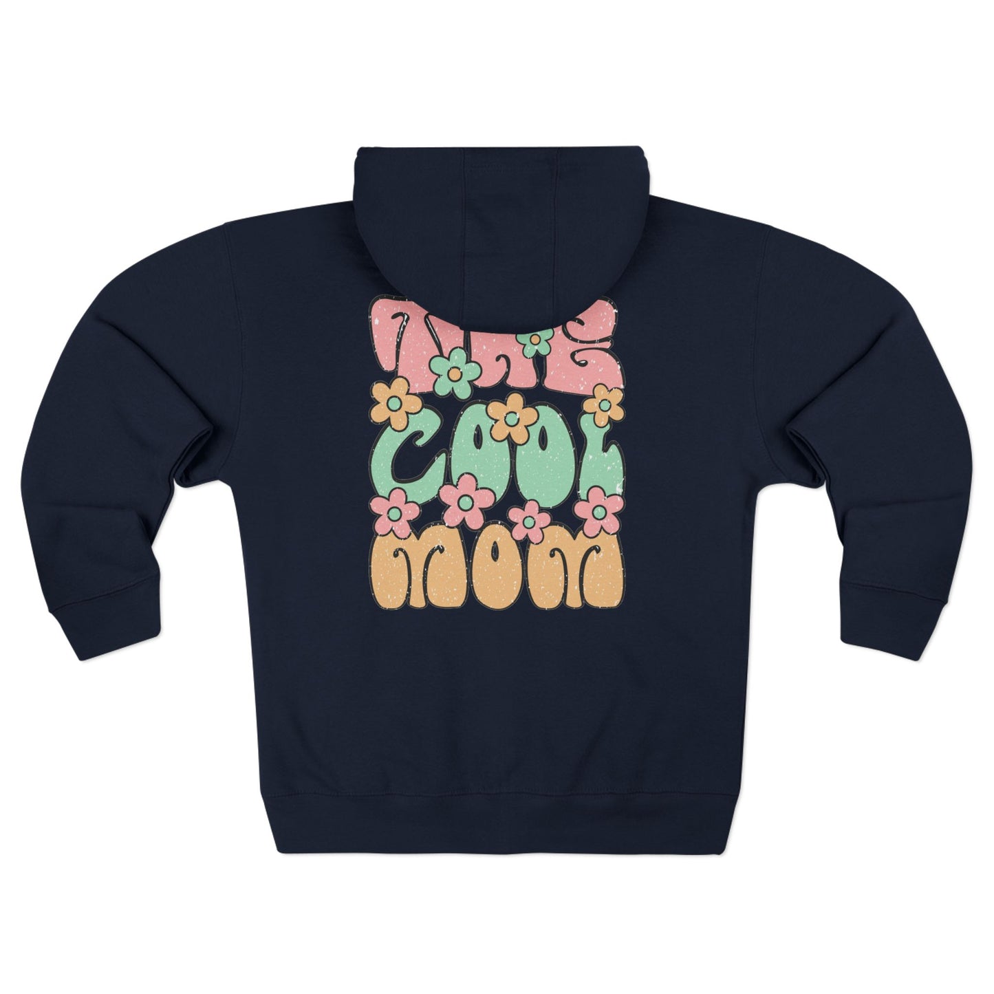Mom Life Floral Unisex Zip Hoodie - Cozy Casual Wear for Moms
