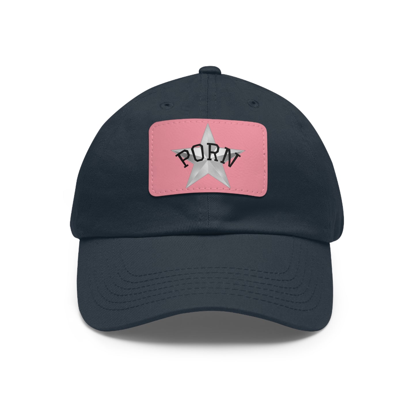 Stylish Dad Hat with Leather Patch, Casual Cap for Men, Summer Accessory, Fun Gift for Dads, Trendy Headwear. fun gifts for her, stylish womens hat