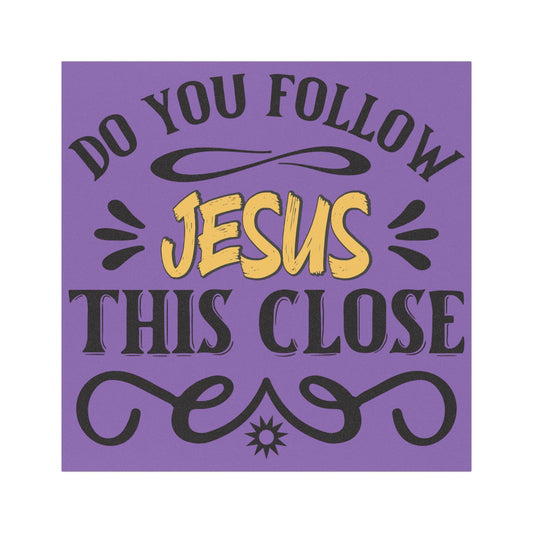 Jesus Follow Car Magnet, Inspirational Car Decor, Religious Gift for Christians, Car Accessories, Faith-Based Magnet