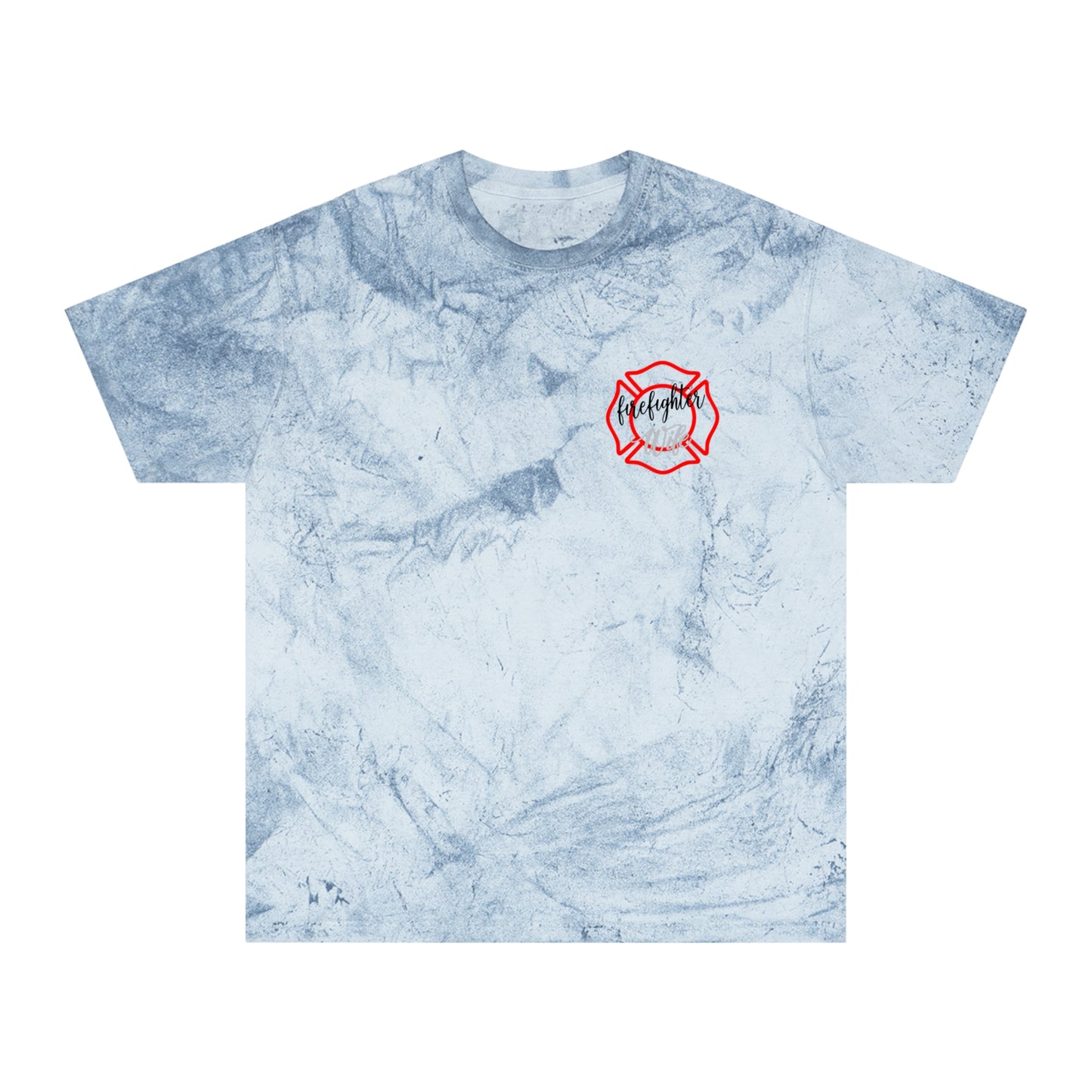 Unisex Color Blast T-Shirt - #FireWife Design, Perfect Gift for Firefighters' Families