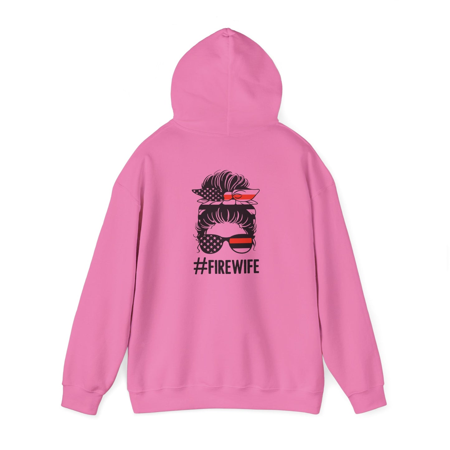 Firefighter Wife Hooded Sweatshirt - Unisex Heavy Blend with Uplifting Design