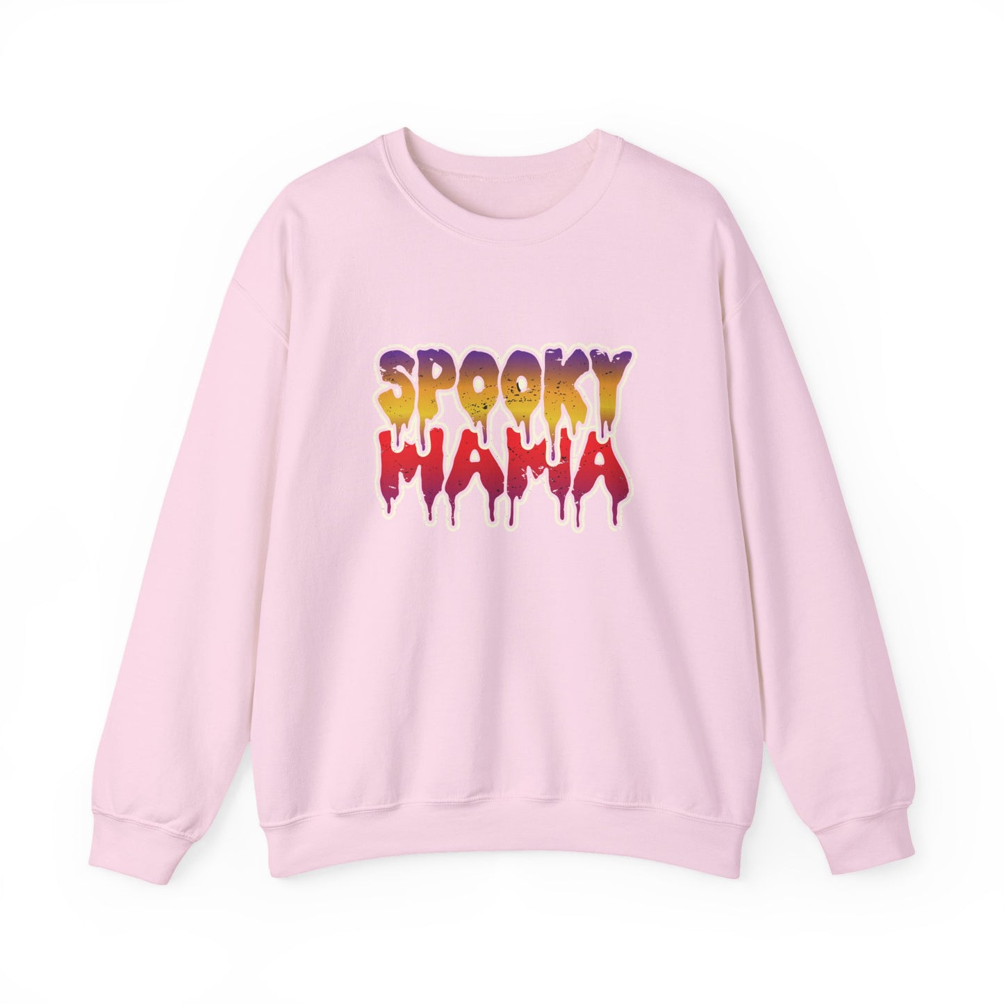 Spooky Mama Crewneck Sweatshirt, Halloween Sweatshirt, Gift for Moms, Cozy Fall Apparel, Unisex Holiday Clothing