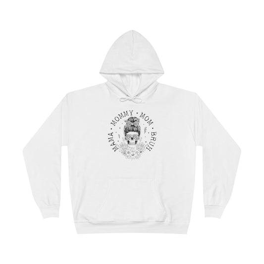 Skull Mom Hoodie - Unisex Eco-Friendly Pullover Sweatshirt for Mothers