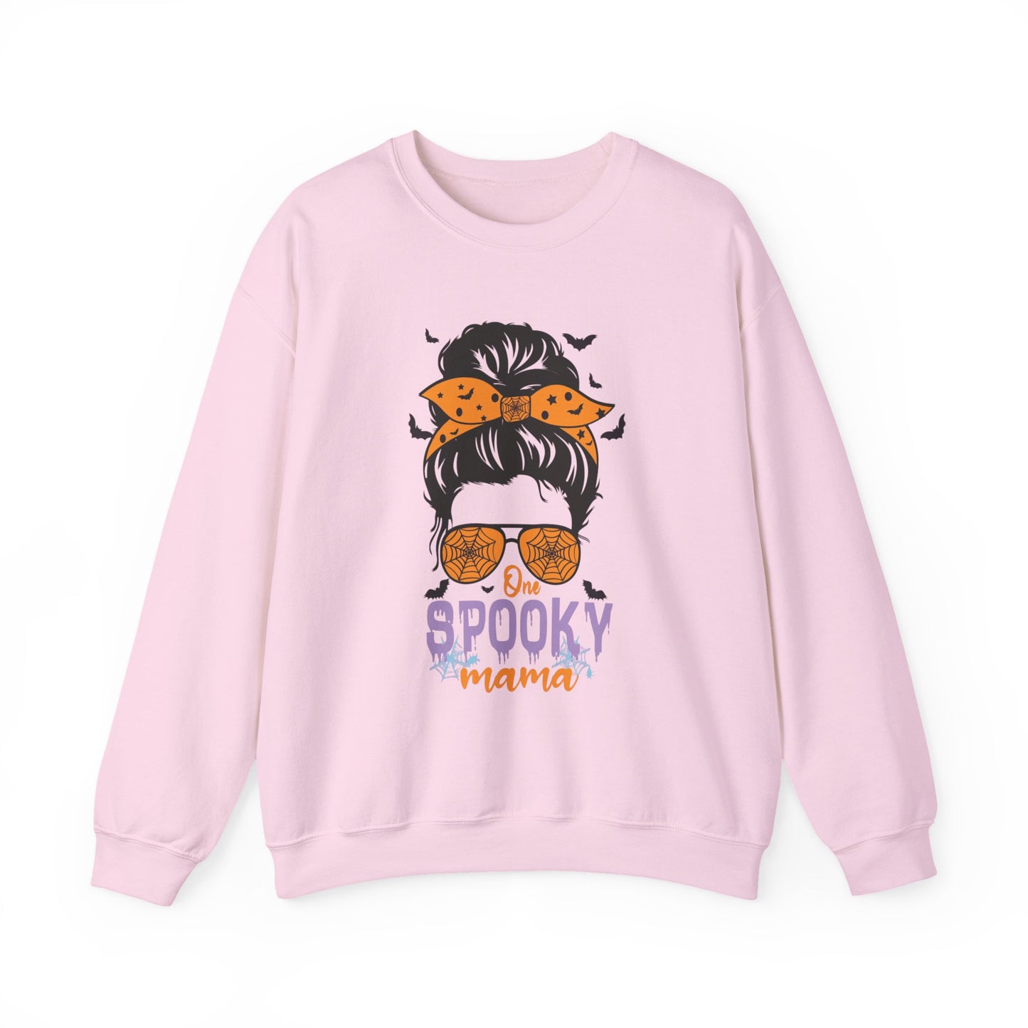 Spooky Mama Crewneck Sweatshirt, Halloween Sweatshirt, Cozy Fall Apparel, Gift for Moms, Trendy Halloween Outfit
