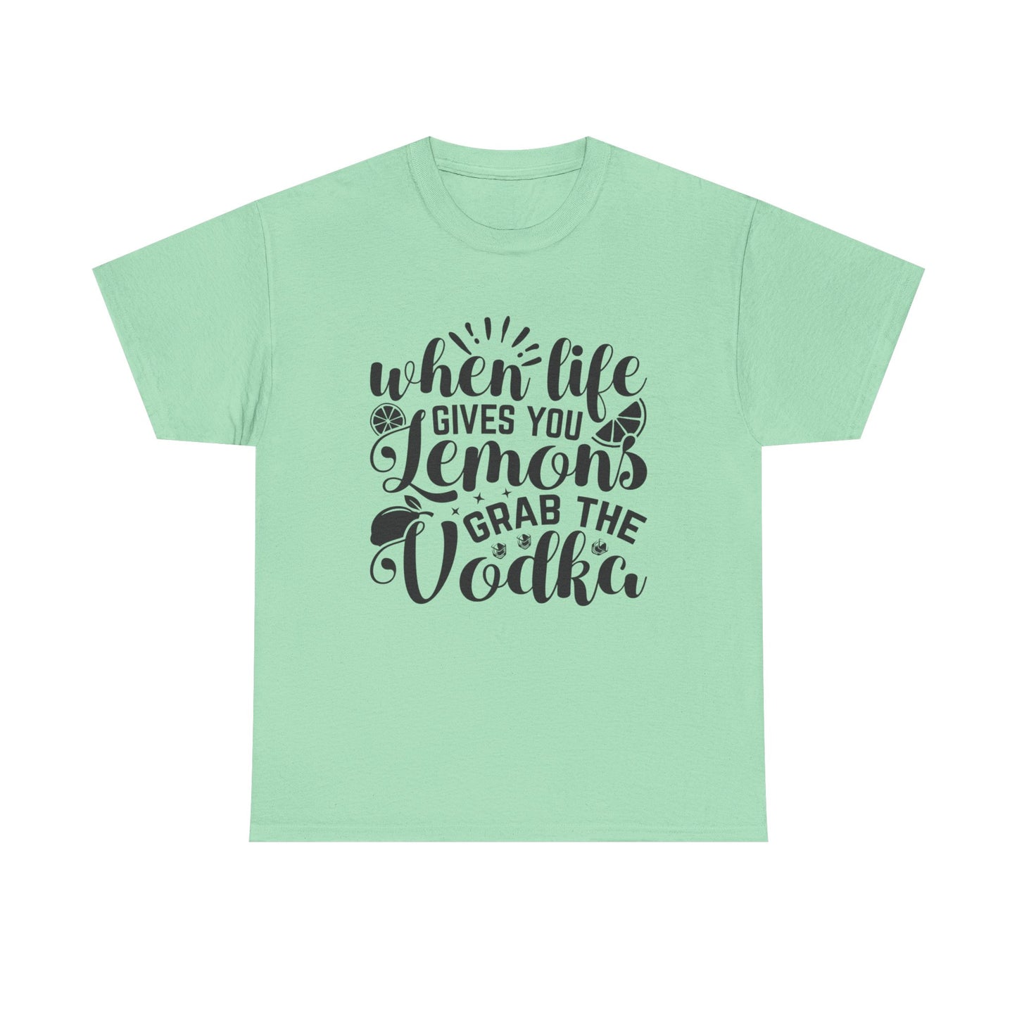 Funny Lemon Vodka Unisex Heavy Cotton Tee